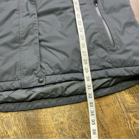 LL Bean Rugged Ridge Parka Jacket Coat Women's 2X Black Gray TEK Ski Snow Winter - Picture 6 of 15